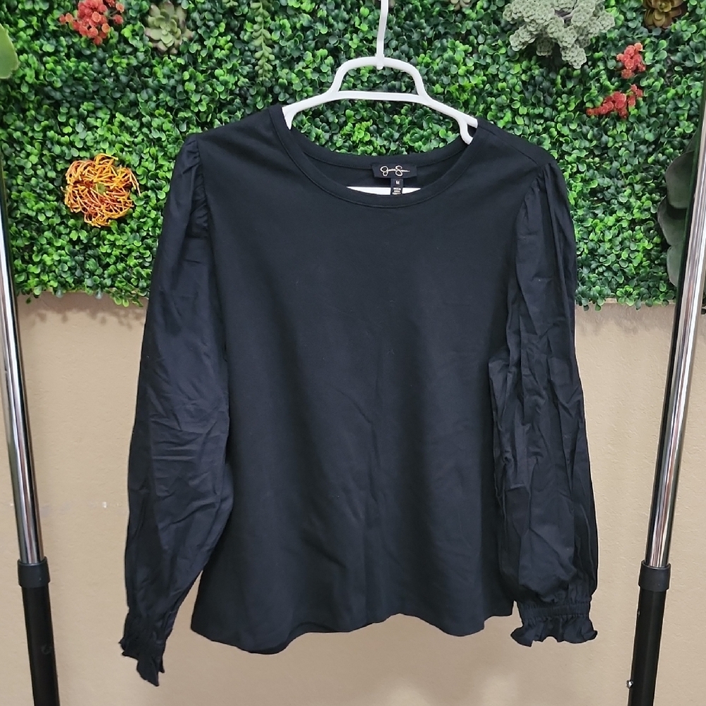 Jessica Simpson Black Long Sleeve Top